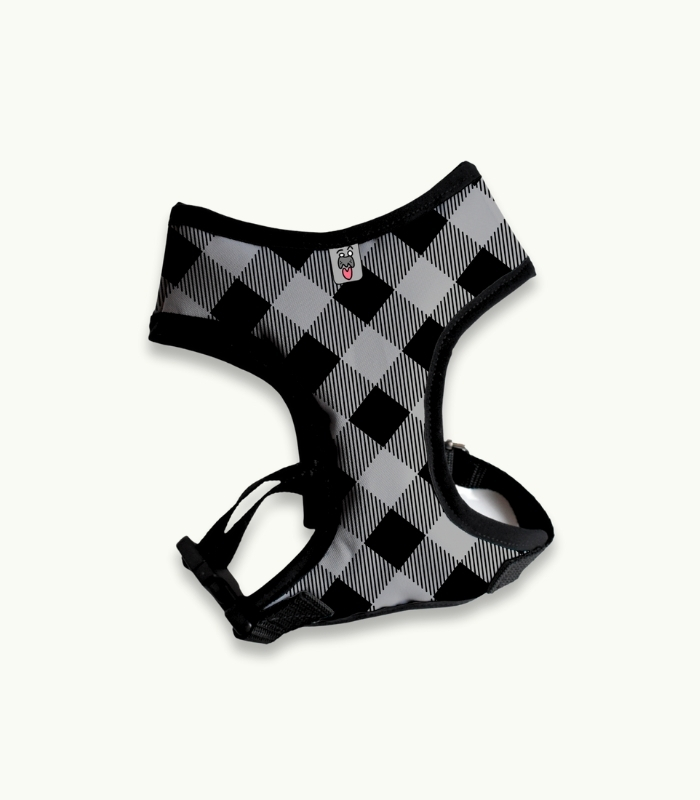 ARNES-PECHERA-GRUNGE-GREY-XS-S-FRONT Arnés Pechera | GREY GRUNGE - Imagen 1